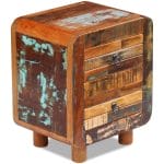 Night Cabinet Solid Reclaimed Wood 43x33x51 cm 4