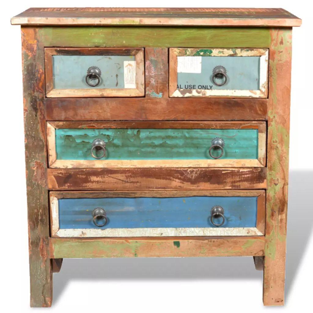 Reclaimed Cabinet Solid Wood with 4 Drawers