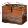 Reclaimed Storage Box Solid Wood