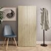 Shoe Cabinet Sonoma Oak 80x35.5x180 cm Chipboard