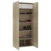 Shoe Cabinet Sonoma Oak 80x35.5x180 cm Chipboard