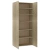 Shoe Cabinet Sonoma Oak 80x35.5x180 cm Chipboard