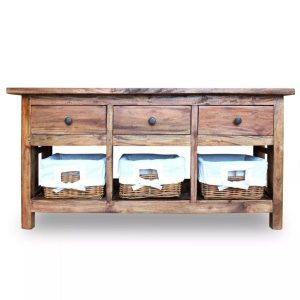 Sideboard Solid Reclaimed Wood 100x30x50 cm