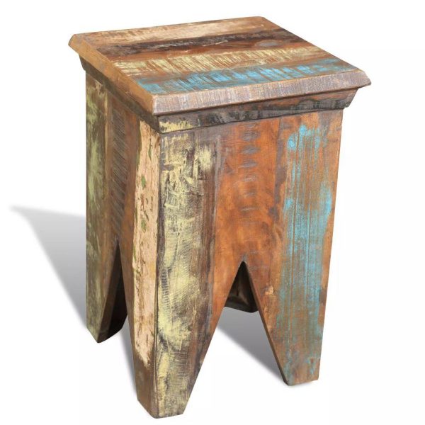 Stools Reclaimed Wood Antique Style