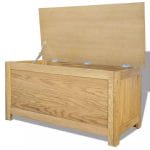 Storage Box 90x45x45 cm Solid Oak Wood 3