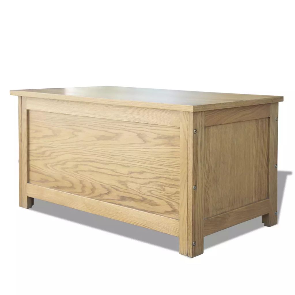 Storage Box 90x45x45 cm Solid Oak Wood
