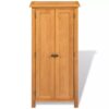 Storage Cabinet 50x22x122 cm Solid Oak Wood