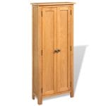 Storage Cabinet 50x22x122 cm Solid Oak Wood 1