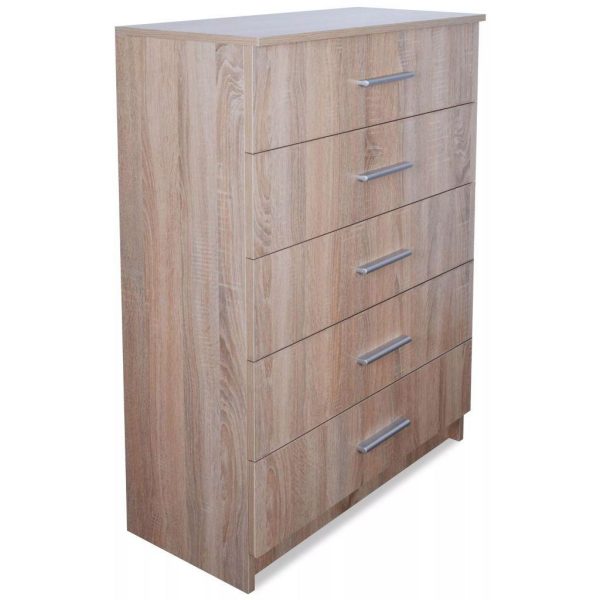 Storage Cabinet Chipboard 71X35X108 Cm Oak