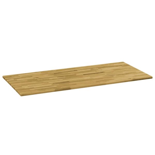Table Top Solid Oak Wood Rectangular 23 mm 120x60 cm