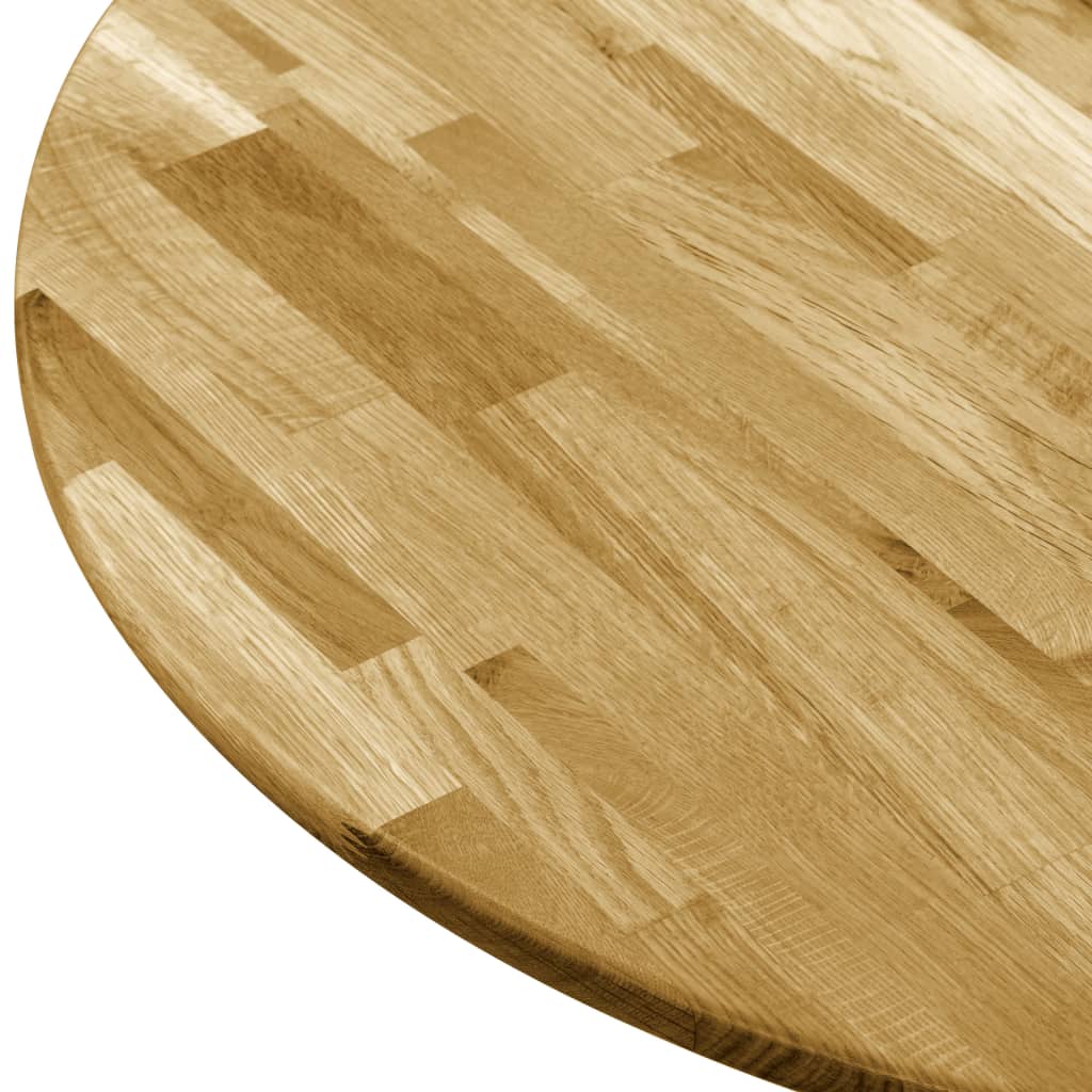 Table Top Solid Oak Wood Round 23 mm 400 mm