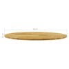 Table Top Solid Oak Wood Round 23 mm 400 mm
