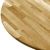 Table Top Solid Oak Wood Round 23 mm 500 mm