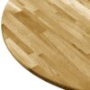 Table Top Solid Oak Wood Round 23 mm 500 mm