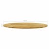 Table Top Solid Oak Wood Round 23 mm 500 mm
