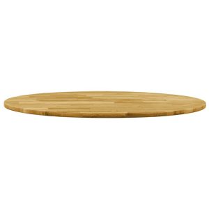 Table Top Solid Oak Wood Round 23 mm 800 mm