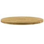 Table Top Solid Oak Wood Round 44 mm 600 mm 2