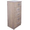 Tall Chest of Drawers Chipboard 41x35x108 cm Oak