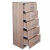 Tall Chest of Drawers Chipboard 41x35x108 cm Oak