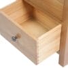 Tallboy Chest of Drawers 45x32x115 cm Solid Oak Wood
