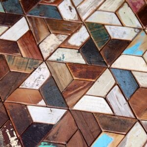 Three Piece Coffee Table Set Solid Reclaimed Wood