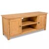 2 Door Oak Wood TV Unit 120cm