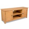 2 Door Oak Wood TV Unit 120cm