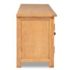 TV Cabinet 120x35x48 cm Solid Oak Wood