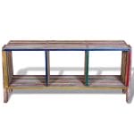 TV Cabinet with 3 Shelves Stackable Reclaimed Teak Colourful 6