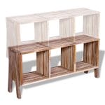 TV Cabinet with 3 Shelves Stackable Reclaimed Teak 2