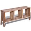 Stackable TV Unit with 3 Shelves Reclaimed Teak 110cm
