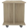 TV Cabinet with Castors Sonoma Oak 80x40x40 cm Chipboard