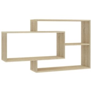 Wall Shelves Sonoma Oak 104x24x60 cm Chipboard