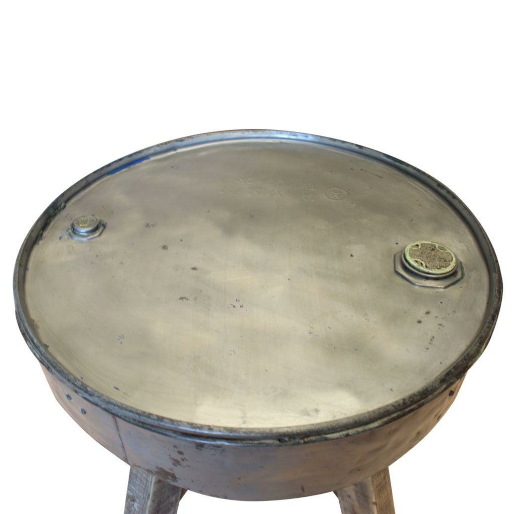 Upcycled Coffee Table Solid Reclaimed Wood 60x45 cm Silver