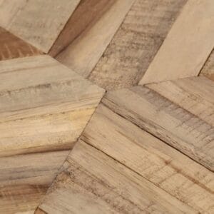 3 Piece Coffee Table Set Reclaimed Teak Hexagonal