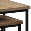 3 Piece Plant Table Set Reclaimed Teak