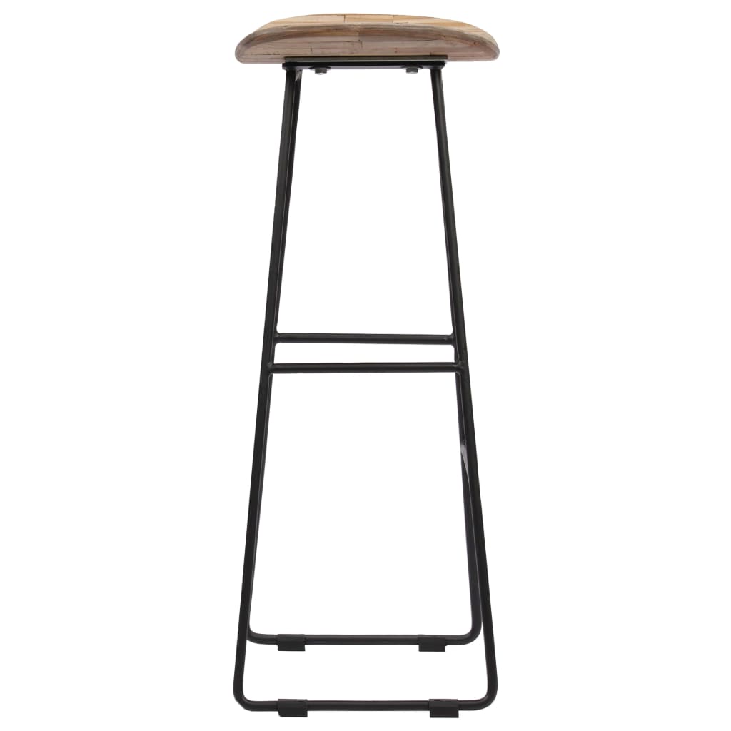 Bar Chairs 2 pcs Reclaimed Teak 41x30x74 cm