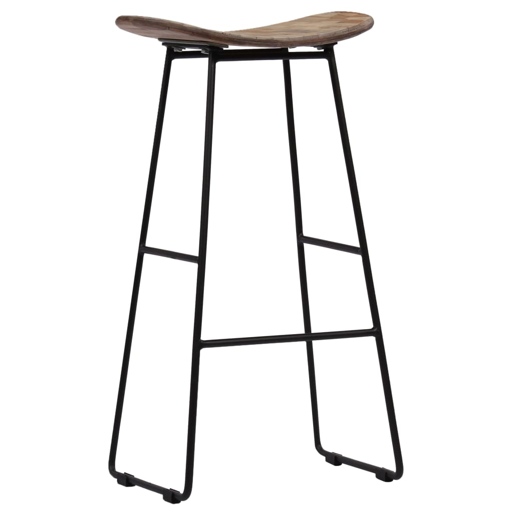 Bar Chairs 4 pcs Reclaimed Teak 41x30x74 cm