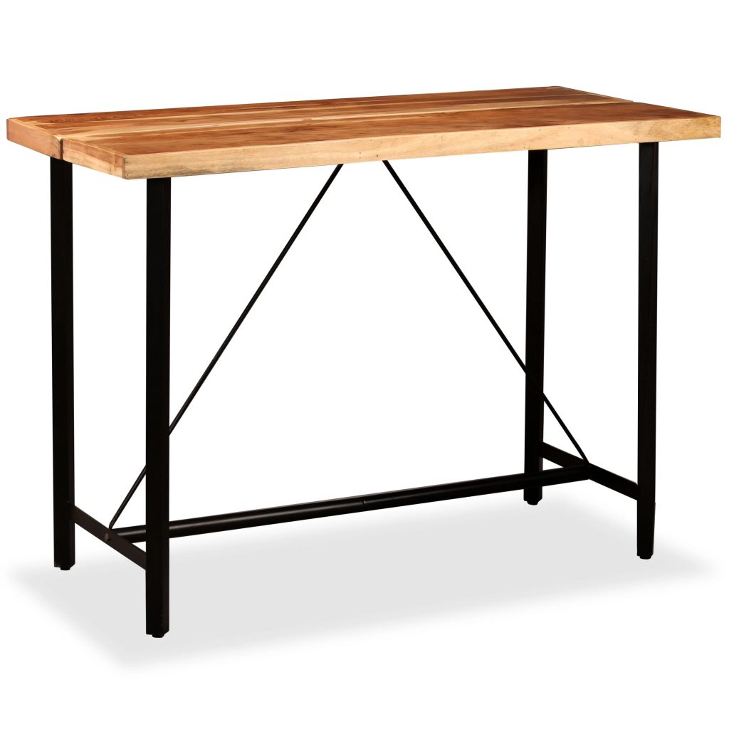 Bar Set 7 Pieces Solid Sheesham and Reclaimed Wood