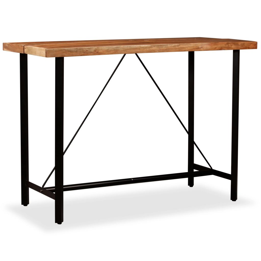 Bar Set 7 Pieces Solid Sheesham and Reclaimed Wood
