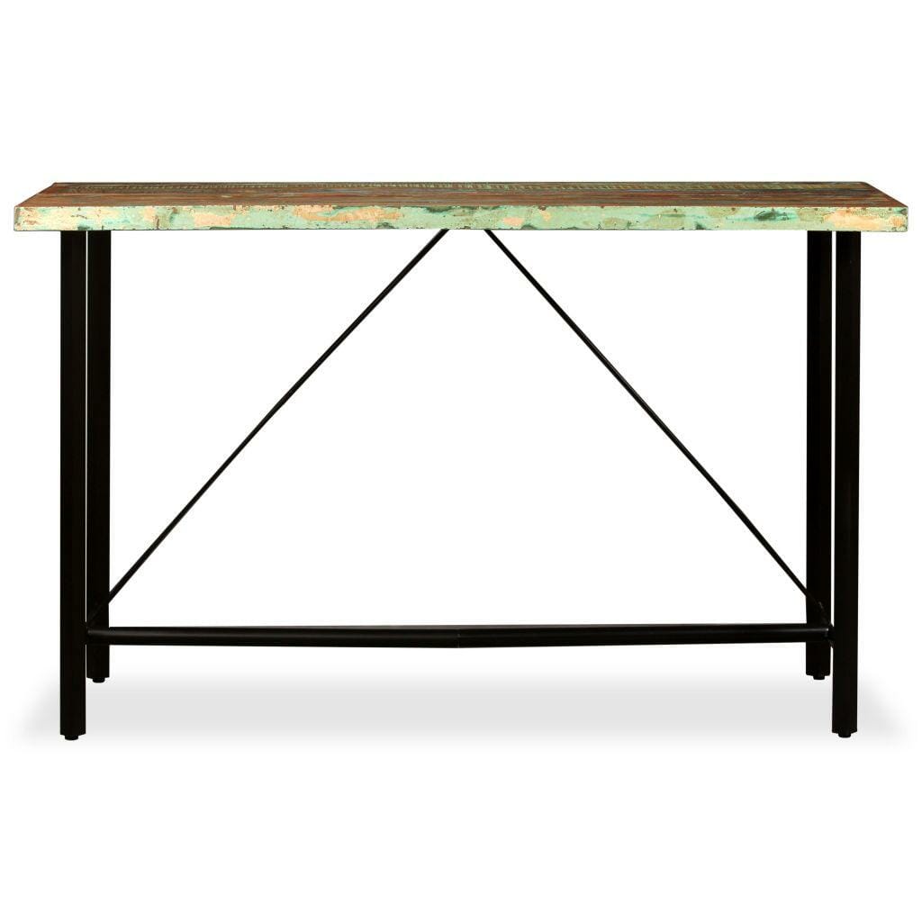 Bar Set 9 Pieces Solid Reclaimed Wood