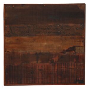 Bar Table Solid Reclaimed Wood Dark Brown 60x60x107 cm