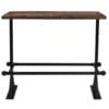 Bar Table Solid Reclaimed Wood Multicolour 150x70x107 cm