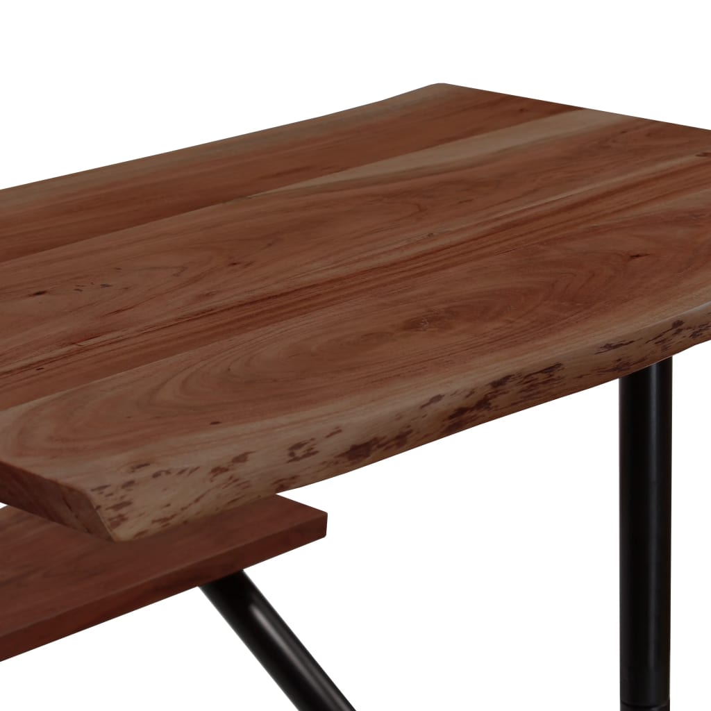 Bar Table with Benches Solid Reclaimed Wood 180x50x107 cm