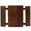 Bar Table with Benches Solid Reclaimed Wood 80x50x107 cm
