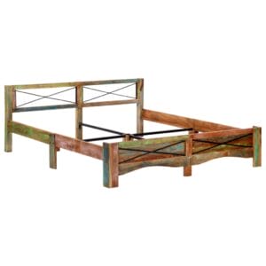 Bed Frame Solid Reclaimed Wood 180x200 cm