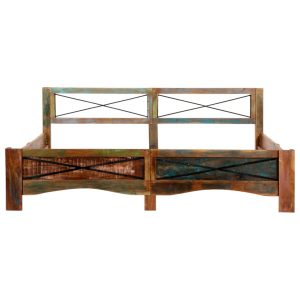 Bed Frame Solid Reclaimed Wood 180x200 cm