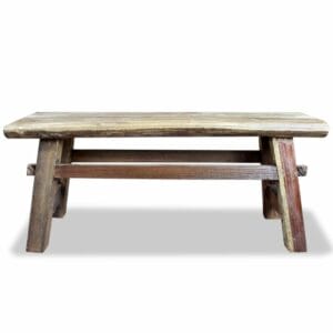 Bench Solid Reclaimed Wood 100x28x43 cm