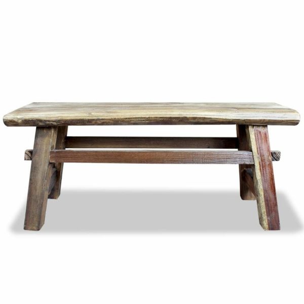 Bench Solid Reclaimed Wood 100x28x43 cm
