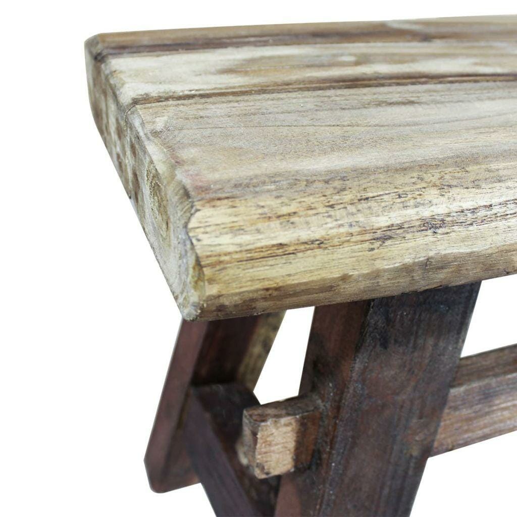 Bench Solid Reclaimed Wood 100x28x43 cm
